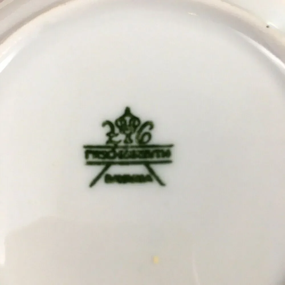 Bavaria Tirschenreuth Germany Iridescent Courting Couple Teacup - Vintage Z & Co